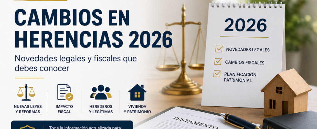 🧾 Cambios en herencias en 2026: impuestos, novedades y cómo pagar menos
