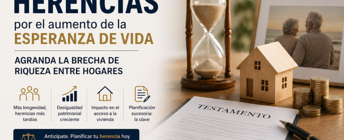 Herencias cada vez más tardías: cómo el aumento de la esperanza de vida está ampliando la desigualdad patrimonial en España